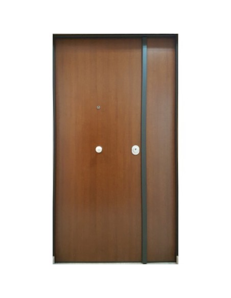 Portone blindato a 2 ante con pannello liscio