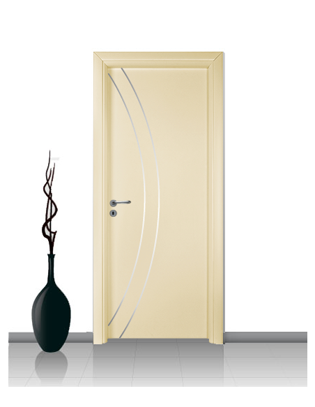 Porta in laminato linea ATHENA 02 Con Inserto Curvo