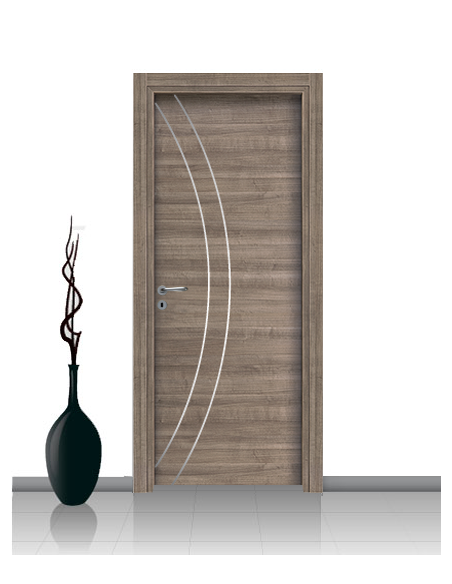 Porta in laminato linea ATHENA 02 Con Inserto Curvo