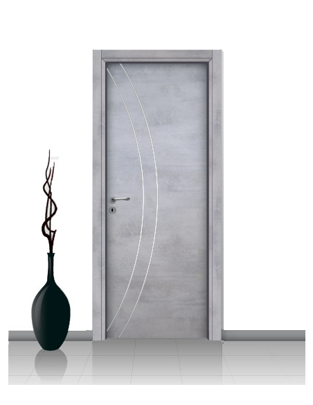 Porta in laminato linea ATHENA 02 Con Inserto Curvo