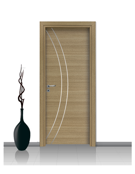 Porta in laminato linea ATHENA 02 Con Inserto Curvo