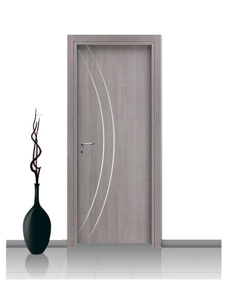 Porta in laminato linea ATHENA 02 Con Inserto Curvo