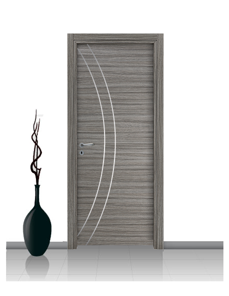 Porta in laminato linea ATHENA 02 Con Inserto Curvo