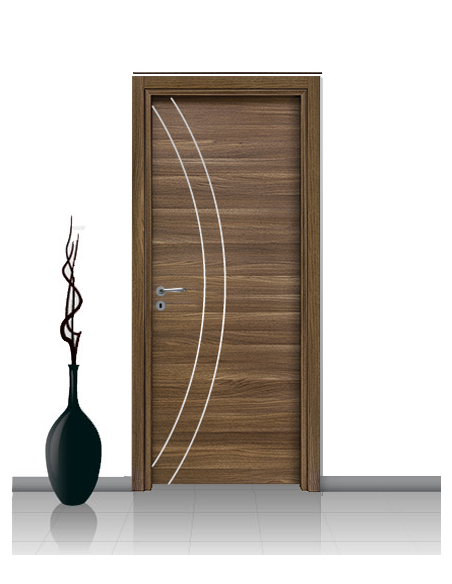 Porta in laminato linea ATHENA 02 Con Inserto Curvo