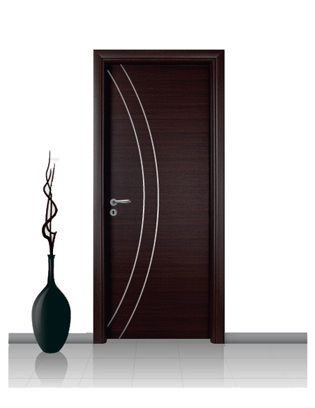 Porta in laminato linea ATHENA 02 Con Inserto Curvo