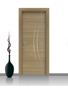 Porta in laminato linea Athena 04 Con Inserto Curvo