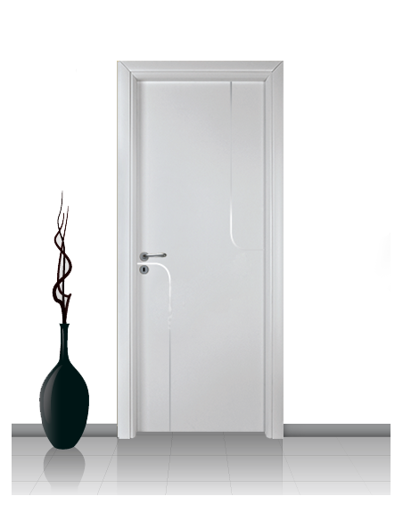 Porta in laminato linea Athena 06 Con Inserto Curvo