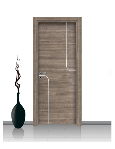 Porta in laminato linea Athena 06 Con Inserto Curvo