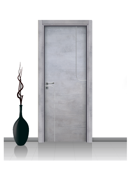 Porta in laminato linea Athena 06 Con Inserto Curvo