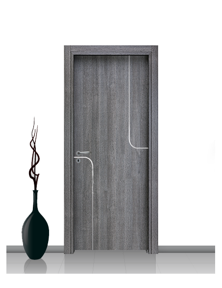 Porta in laminato linea Athena 06 Con Inserto Curvo