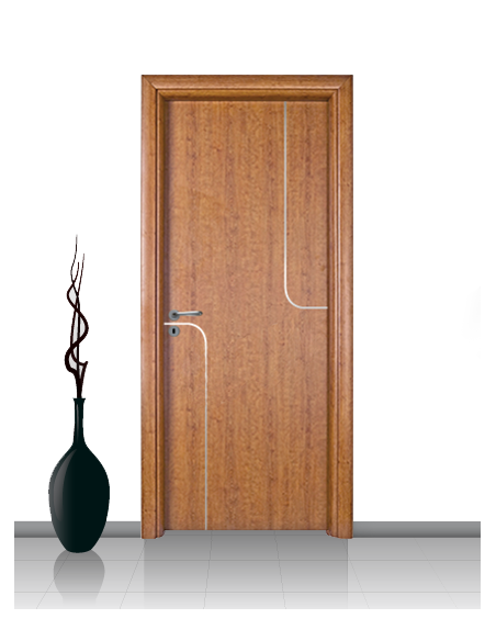 Porta in laminato linea Athena 06 Con Inserto Curvo