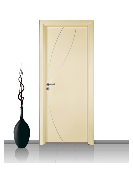 Porta in laminato linea ATHENA 08 Con Inserto Curvo