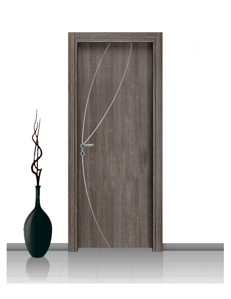 Porta in laminato linea ATHENA 08 Con Inserto Curvo