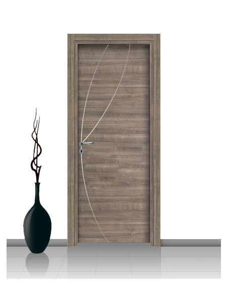 Porta in laminato linea ATHENA 08 Con Inserto Curvo