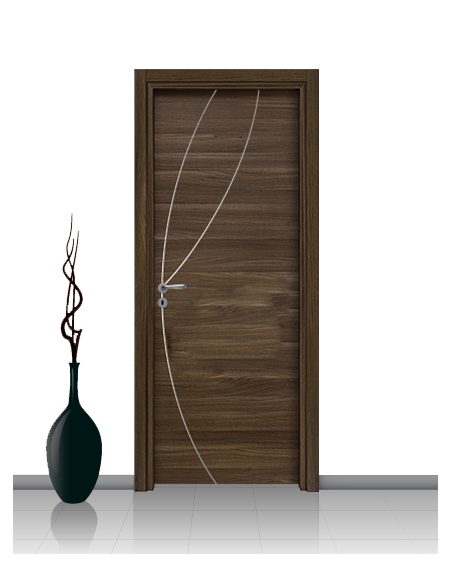 Porta in laminato linea ATHENA 08 Con Inserto Curvo
