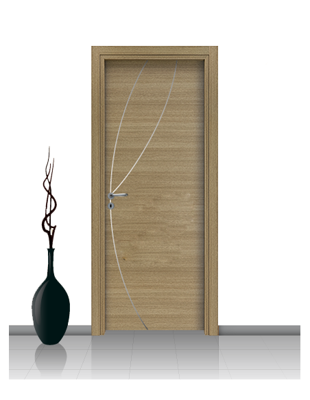 Porta in laminato linea ATHENA 08 Con Inserto Curvo