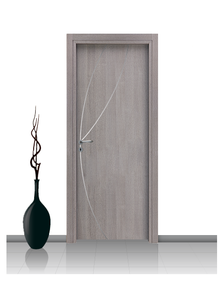 Porta in laminato linea ATHENA 08 Con Inserto Curvo