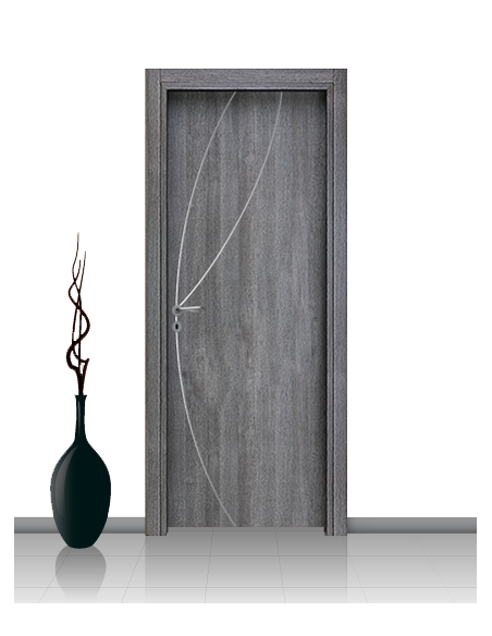 Porta in laminato linea ATHENA 08 Con Inserto Curvo
