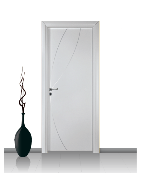 Porta in laminato linea ATHENA 08 Con Inserto Curvo