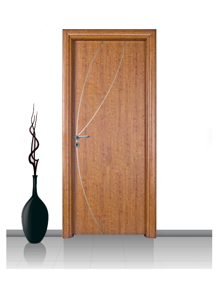 Porta in laminato linea ATHENA 08 Con Inserto Curvo