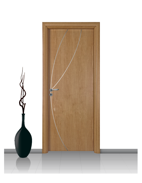 Porta in laminato linea ATHENA 08 Con Inserto Curvo
