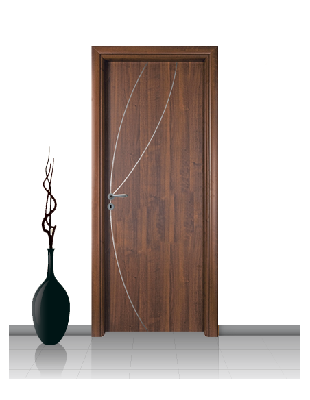 Porta in laminato linea ATHENA 08 Con Inserto Curvo