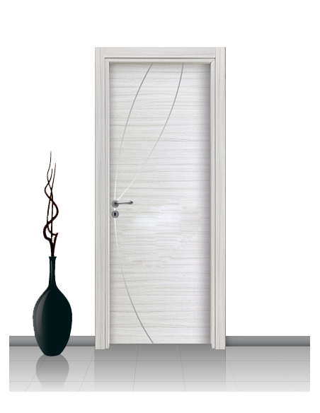 Porta in laminato linea ATHENA 08 Con Inserto Curvo