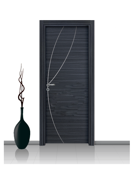 Porta in laminato linea ATHENA 08 Con Inserto Curvo