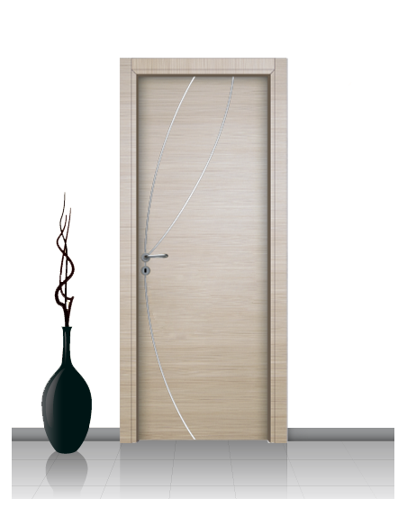 Porta in laminato linea ATHENA 08 Con Inserto Curvo