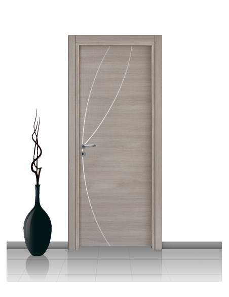 Porta in laminato linea ATHENA 08 Con Inserto Curvo