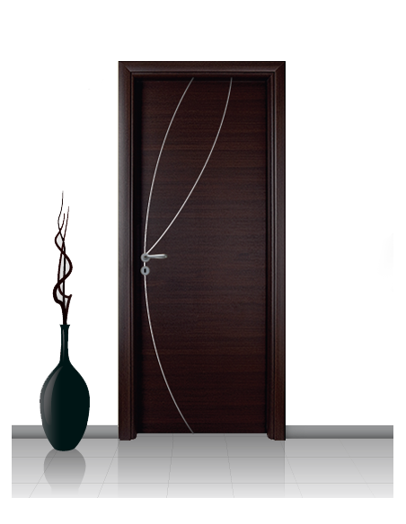 Porta in laminato linea ATHENA 08 Con Inserto Curvo