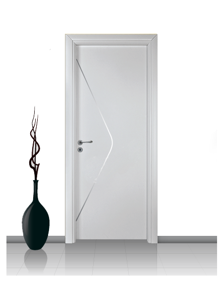 Porta in laminato linea Athena 11 Con Inserto Curvo