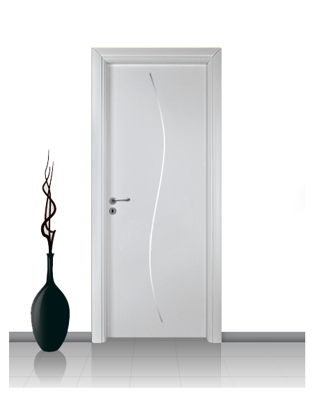 Porta in laminato linea Athena 14 Con Inserto Curvo