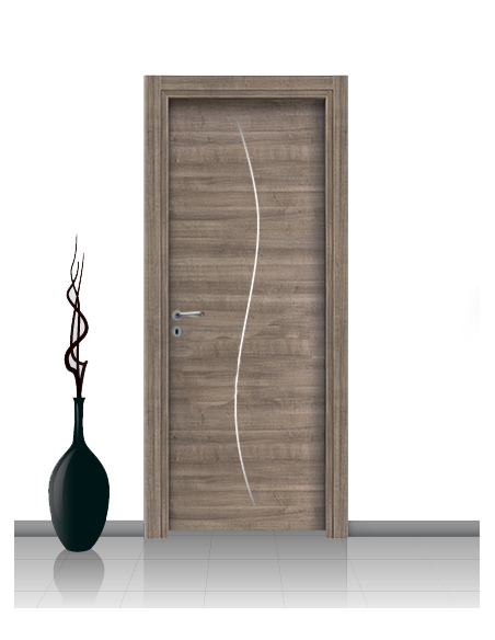 Porta in laminato linea Athena 14 Con Inserto Curvo