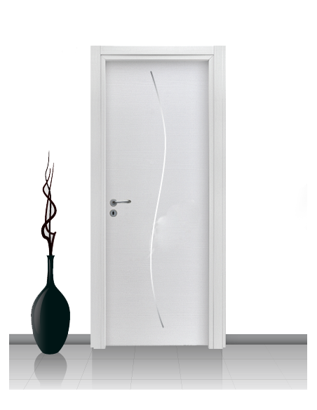 Porta in laminato linea Athena 14 Con Inserto Curvo