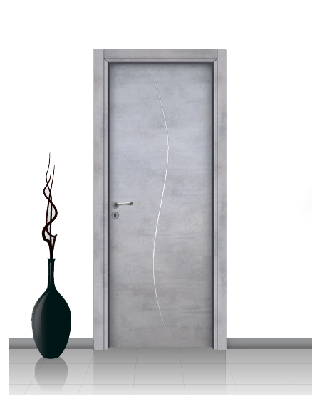 Porta in laminato linea Athena 14 Con Inserto Curvo