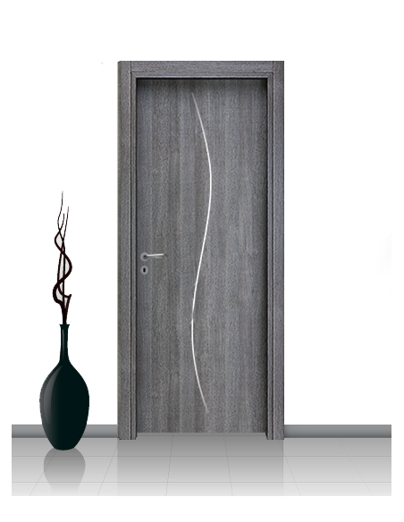 Porta in laminato linea Athena 14 Con Inserto Curvo