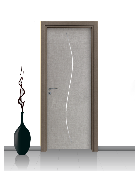 Porta in laminato linea Athena 14 Con Inserto Curvo