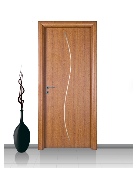 Porta in laminato linea Athena 14 Con Inserto Curvo