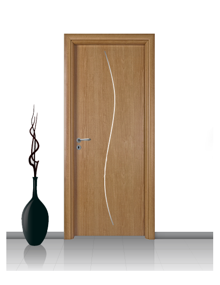 Porta in laminato linea Athena 14 Con Inserto Curvo