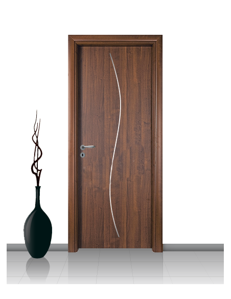 Porta in laminato linea Athena 14 Con Inserto Curvo