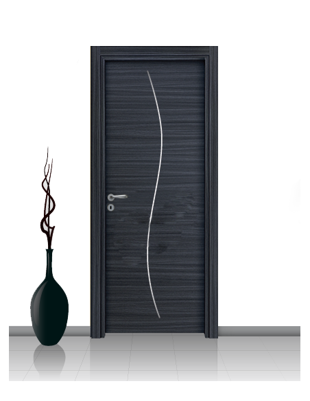 Porta in laminato linea Athena 14 Con Inserto Curvo