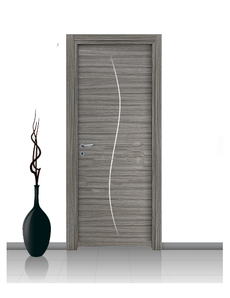 Porta in laminato linea Athena 14 Con Inserto Curvo