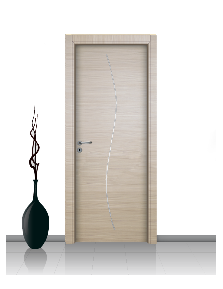 Porta in laminato linea Athena 14 Con Inserto Curvo