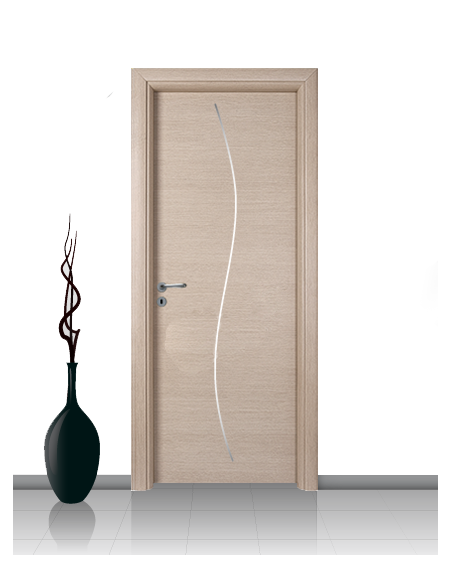 Porta in laminato linea Athena 14 Con Inserto Curvo