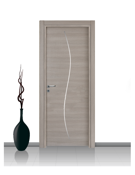 Porta in laminato linea Athena 14 Con Inserto Curvo