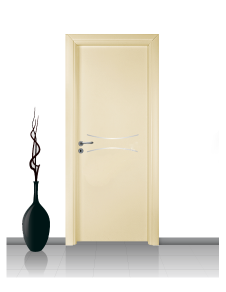 Porta in laminato linea Athena 15 Con Inserto Curvo