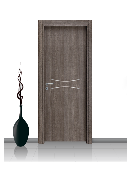 Porta in laminato linea Athena 15 Con Inserto Curvo