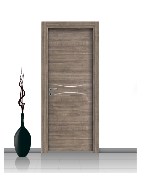 Porta in laminato linea Athena 15 Con Inserto Curvo