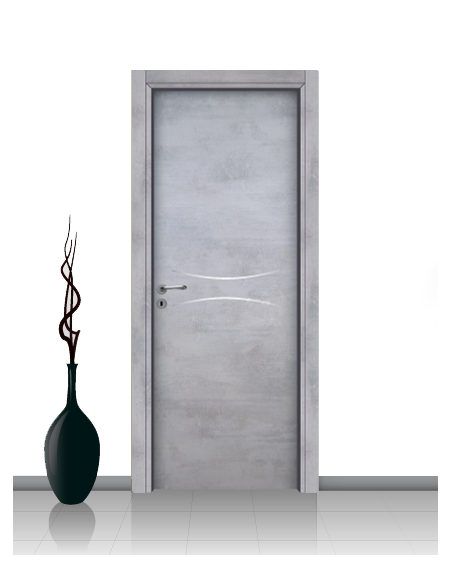 Porta in laminato linea Athena 15 Con Inserto Curvo